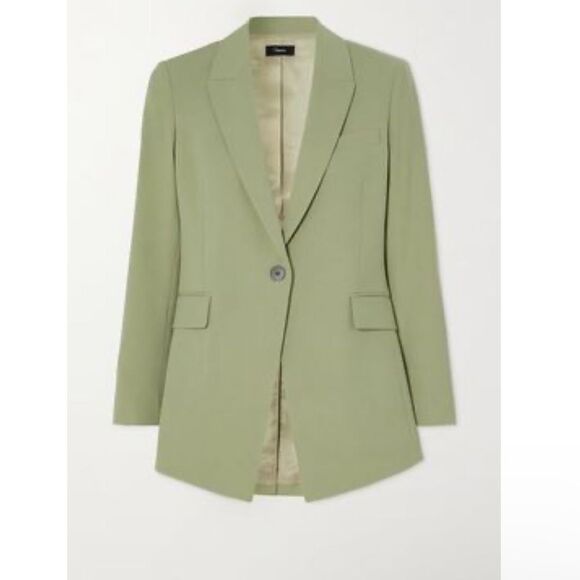 Theory Etiennette Wool Blazer and Treeca Pants Suit - Picture 2 of 9